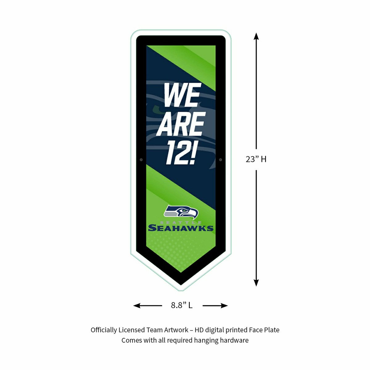 LED Wall Decor, Pennant, Seattle Seahawks