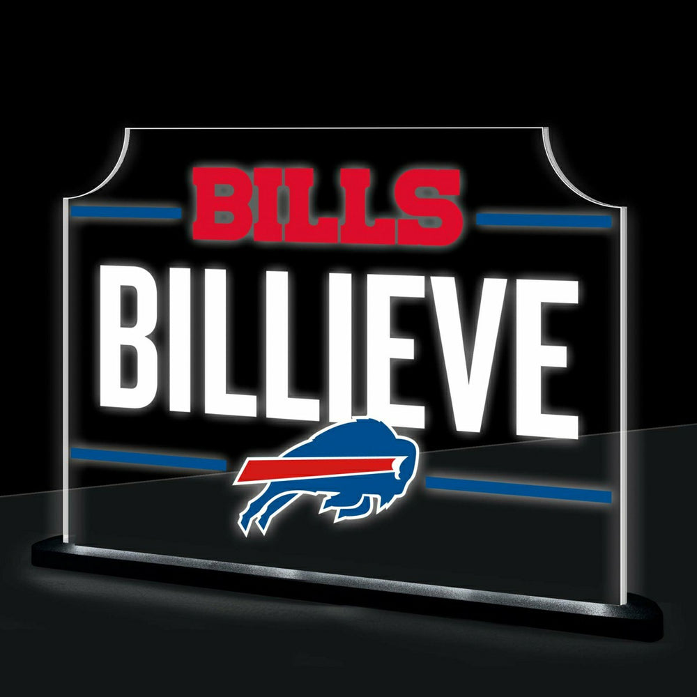 Buffalo Bills NFL Football Rectangle Desklite LED Decor