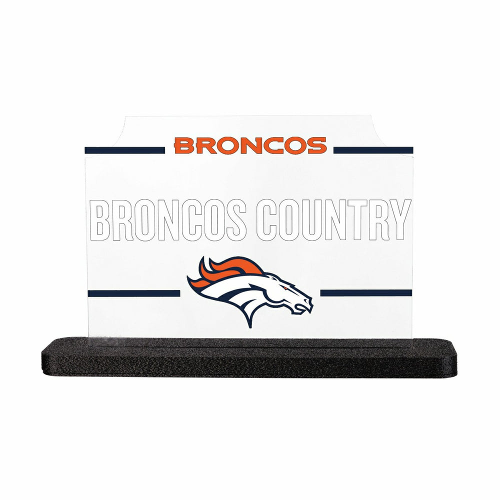 Denver Broncos NFL Football Rectangle Desklite LED Decor