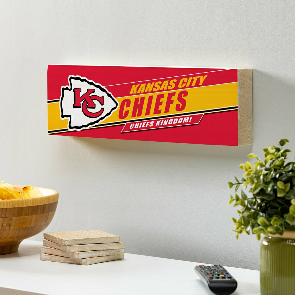 Kansas City Chiefs Mantle Sign, Down Home Fans, 5x18