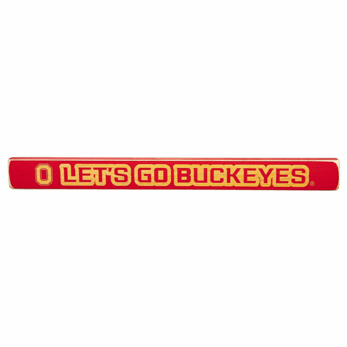 Ohio State University Engraved Wood Sign, 1.5" x 18"