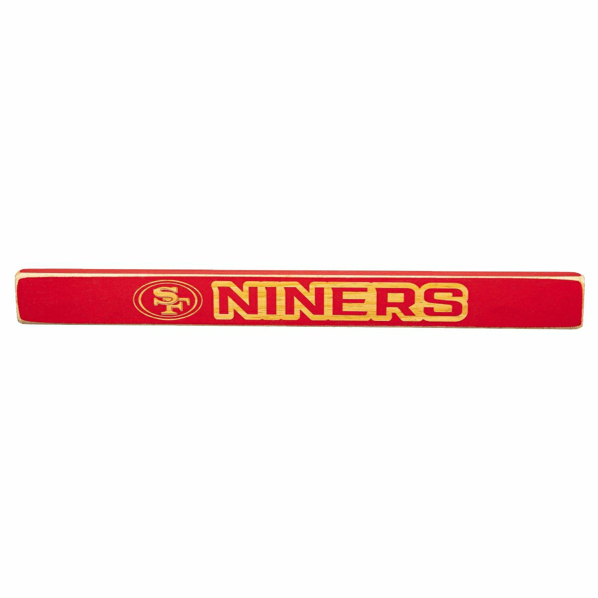 San Francisco 49ers Engraved Wood Sign, 49ers 1.5" x 18"