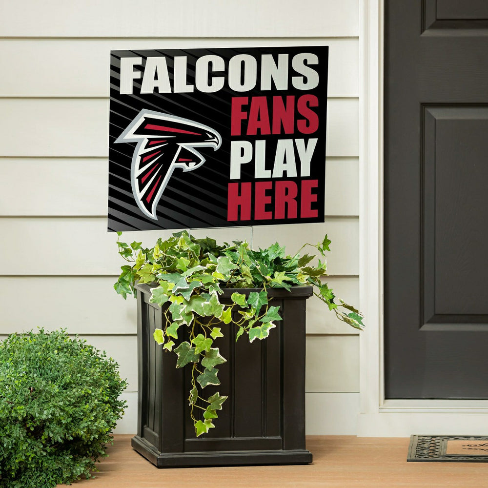 Atlanta Falcons Coroplast Yard Sign "Fans Play Here"