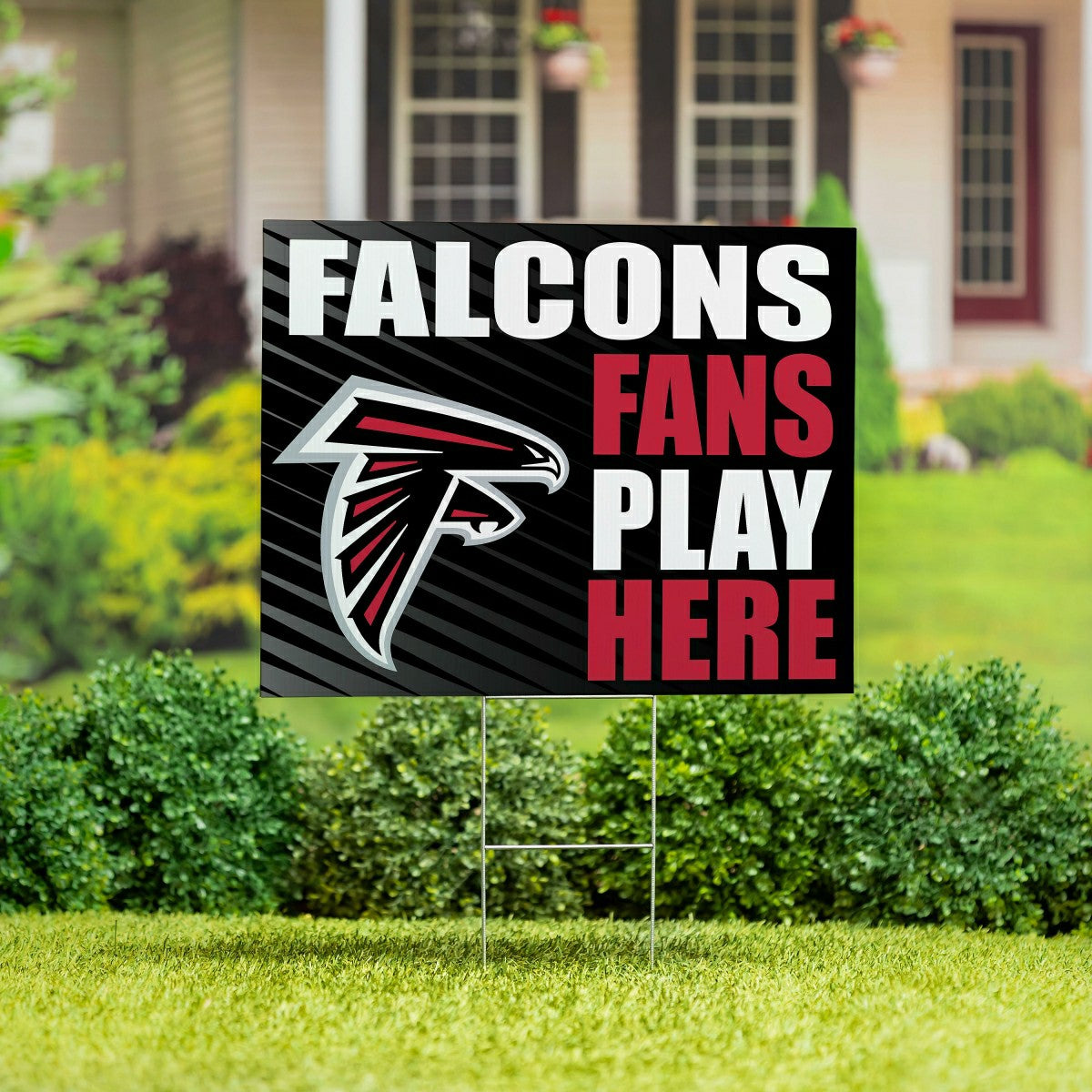 Atlanta Falcons Coroplast Yard Sign "Fans Play Here"
