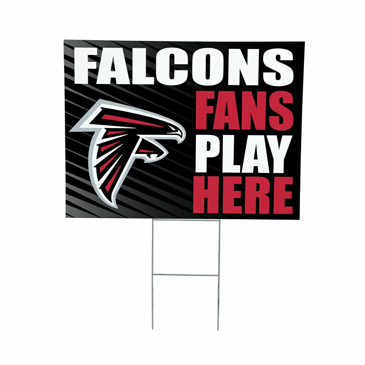 Atlanta Falcons Coroplast Yard Sign "Fans Play Here"