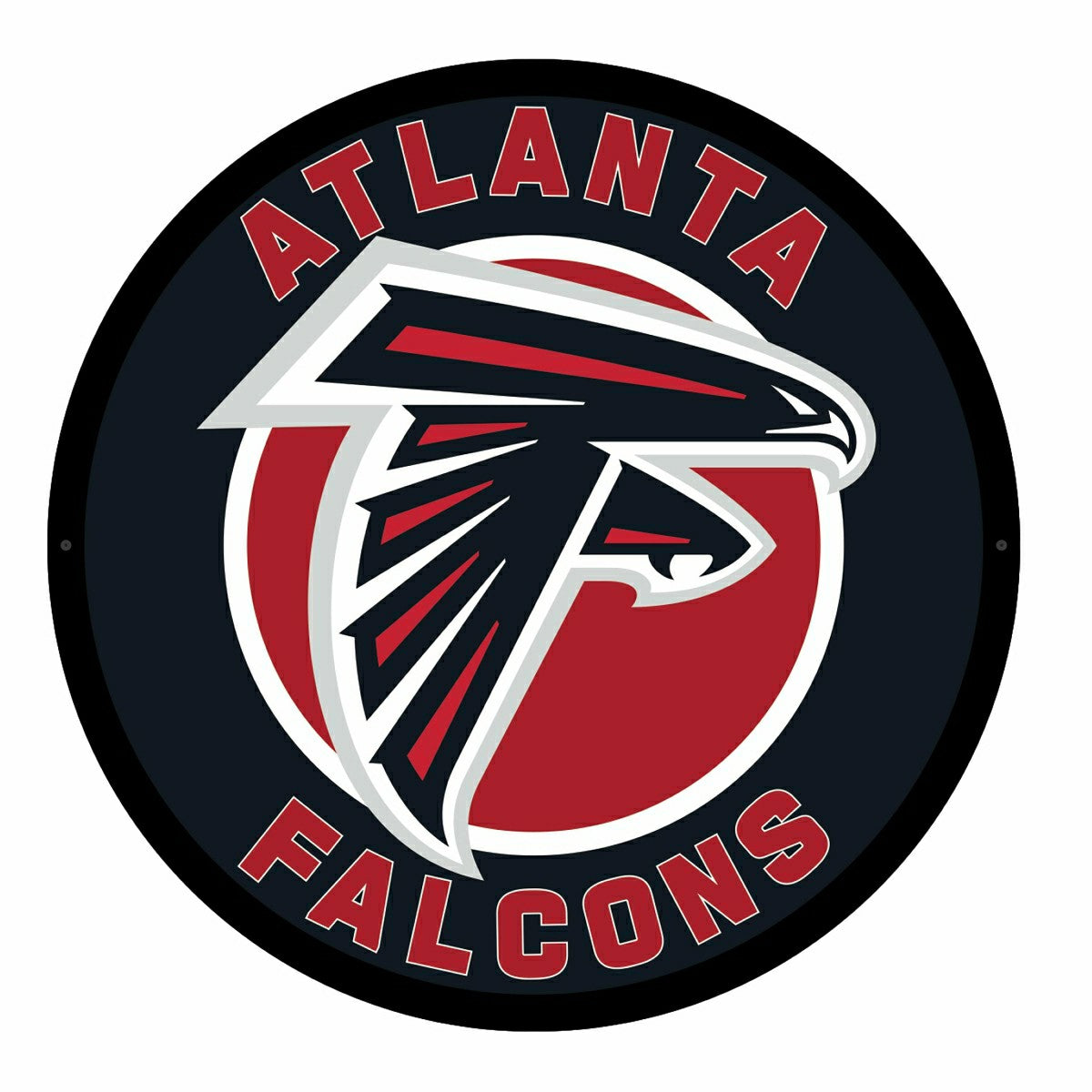 LED Wall Decor, Round, Atlanta Falcons
