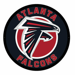 LED Wall Decor, Round, Atlanta Falcons