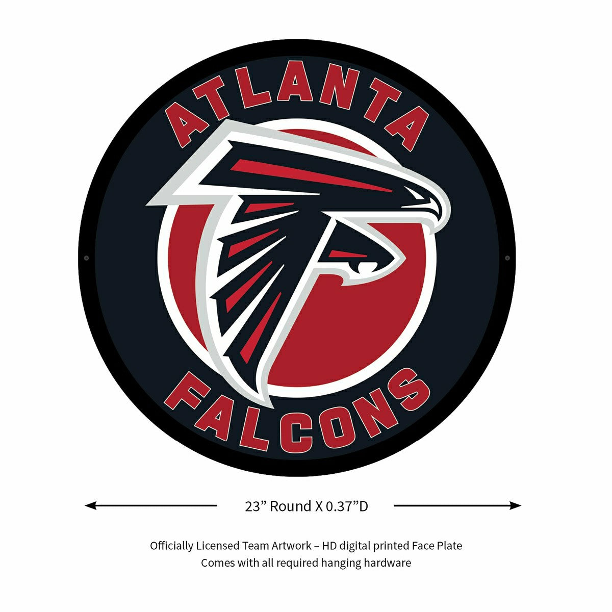 LED Wall Decor, Round, Atlanta Falcons