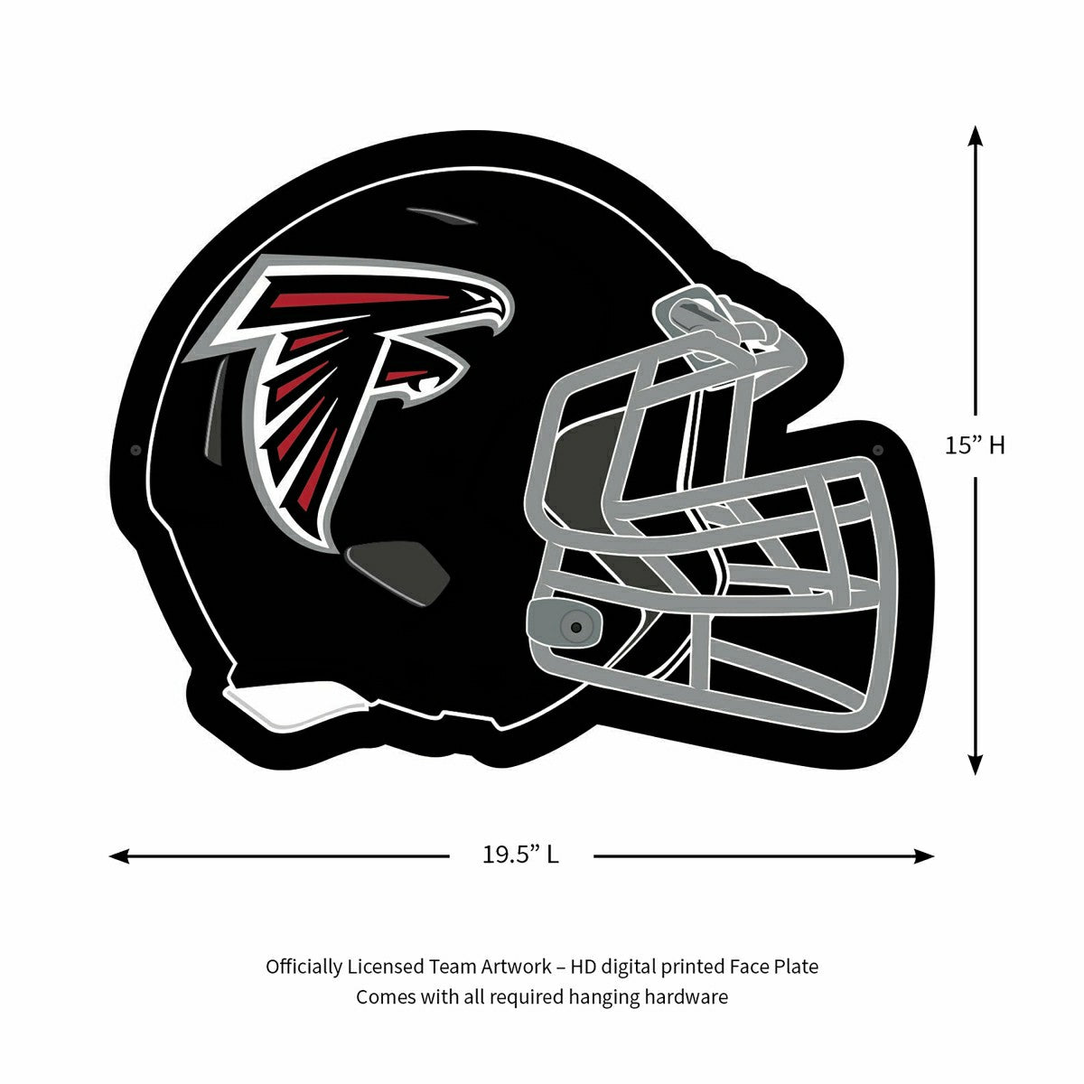 LED Wall Decor, Helmet, Atlanta Falcons
