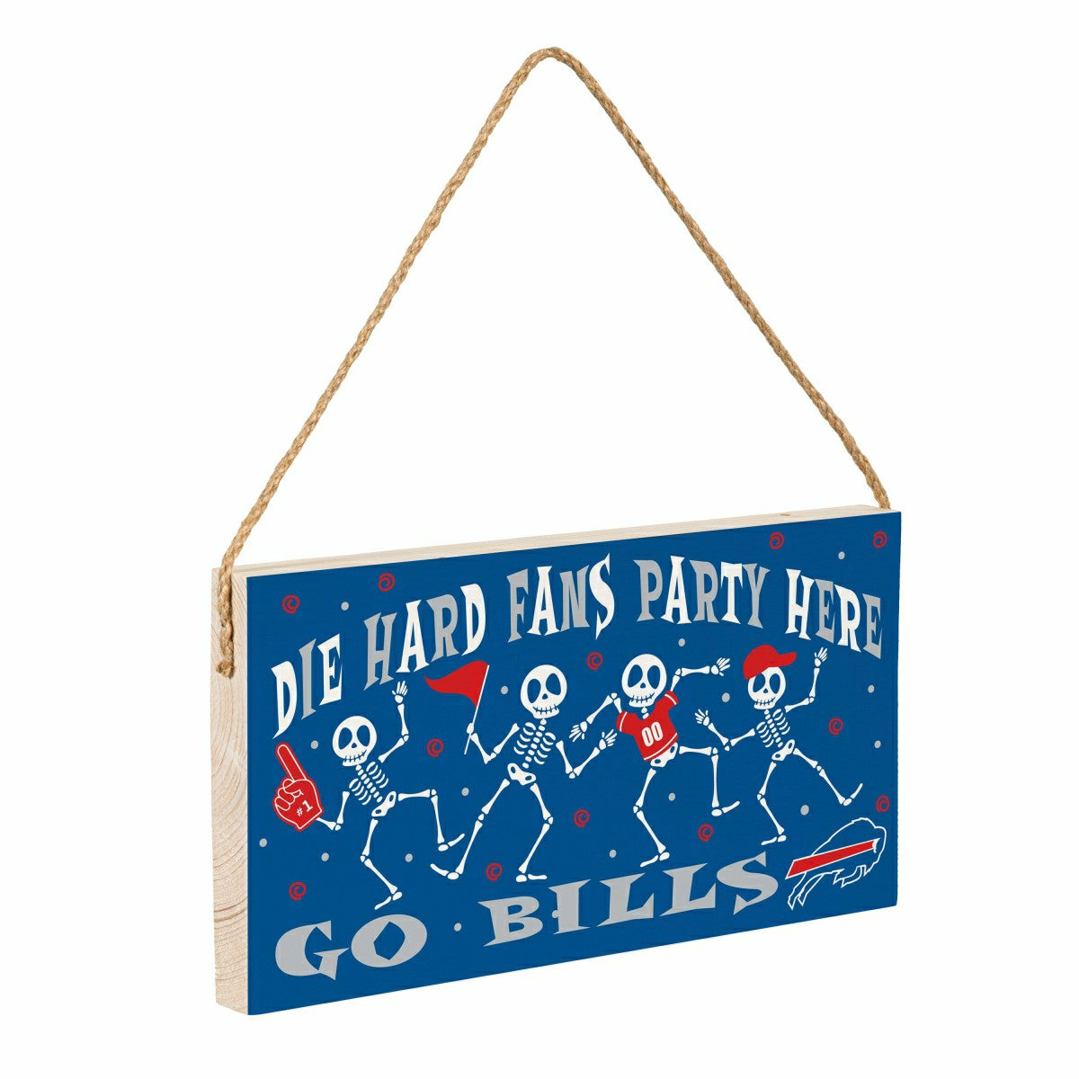 Buffalo Bills Halloween Wood Wall Sign, 6x11