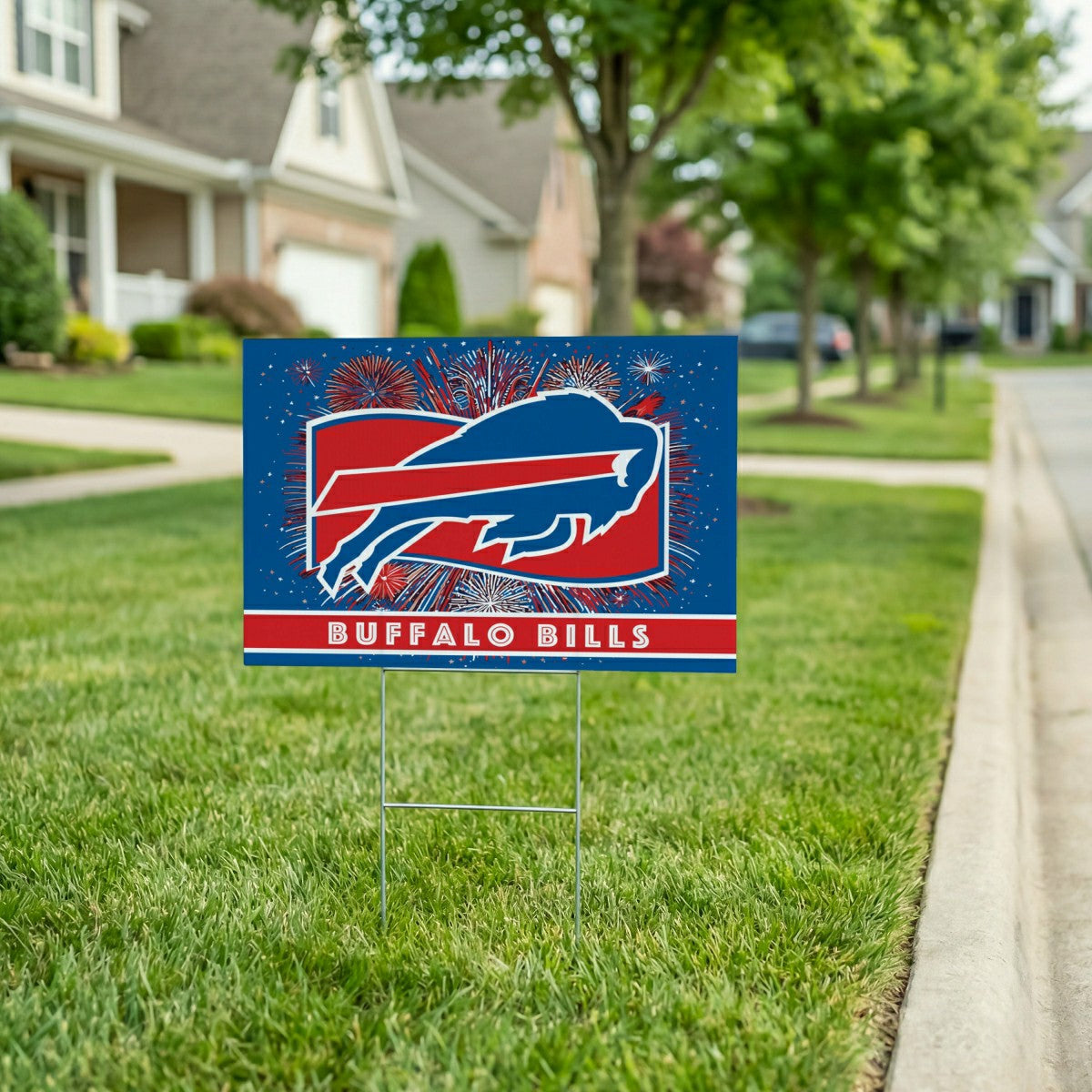 Buffalo Bills Yard Sign, Patriotic
