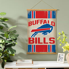 Buffalo Bills, Canvas Wall Tapestry, Medium, 36x24