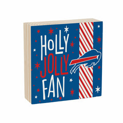 Buffalo Bills Block, Holiday, 6x6