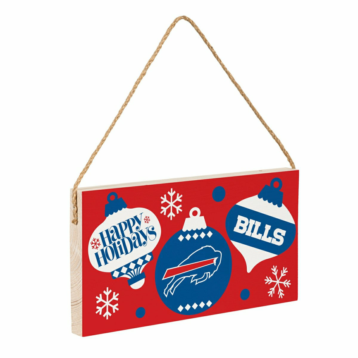 Buffalo Bills Holiday Wood Wall Sign, 6x11