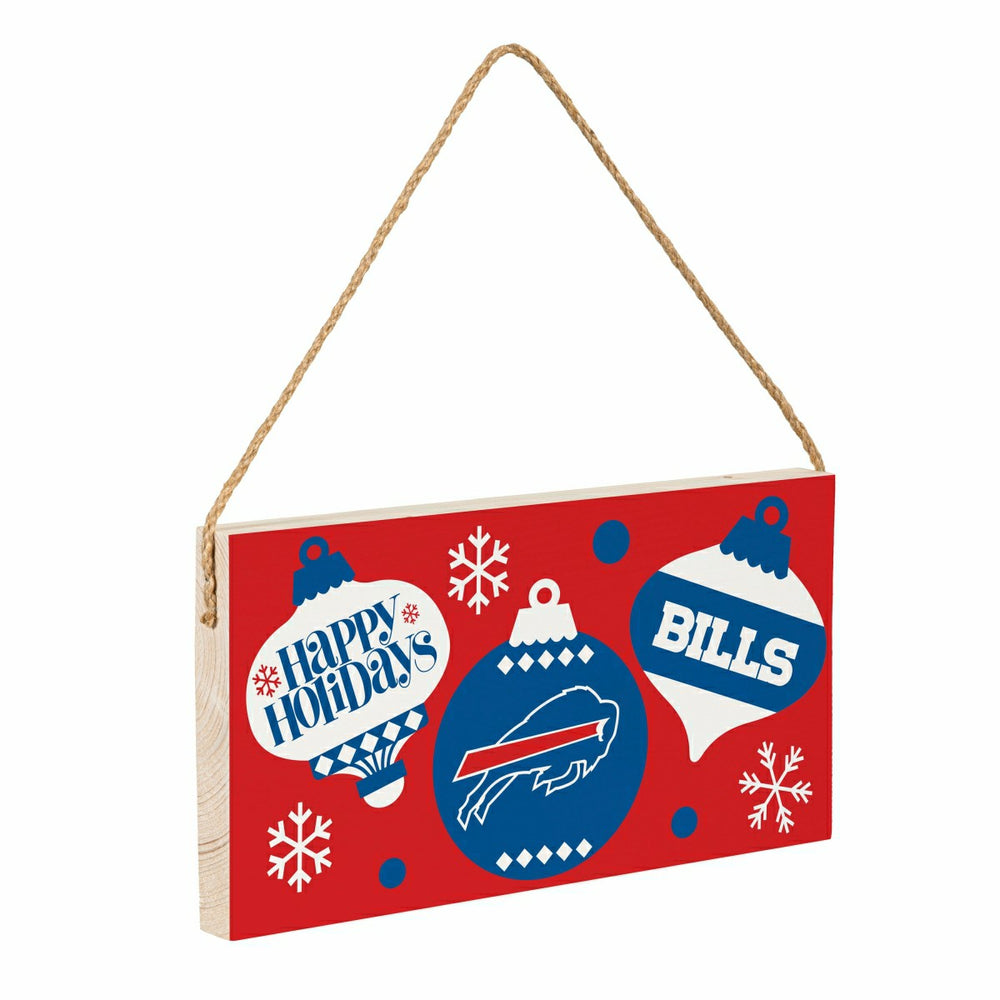 Buffalo Bills Holiday Wood Wall Sign, 6x11