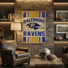 Baltimore Ravens, Canvas Wall Tapestry, Large, 54x36