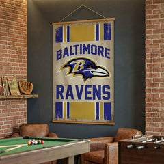 Baltimore Ravens, Canvas Wall Tapestry, Large, 54x36