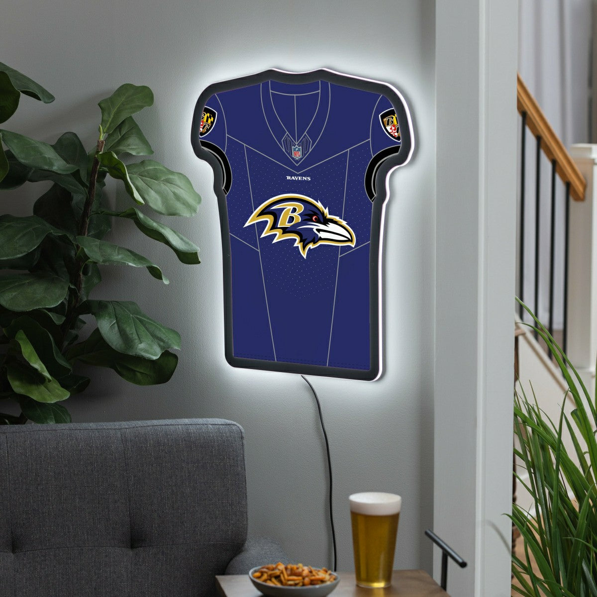 Baltimore Ravens NFL Football Jersey Edgelite LED Decor
