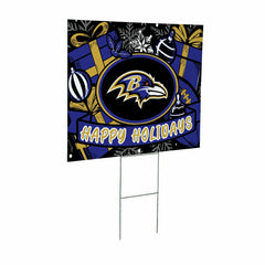 Baltimore Ravens Yard Sign, Holiday
