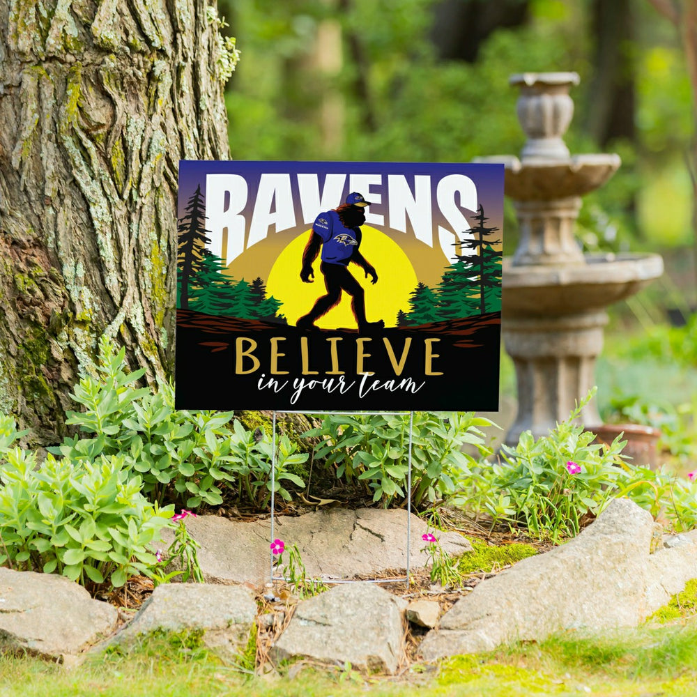 Baltimore Ravens Yard Sign, Bigfoot