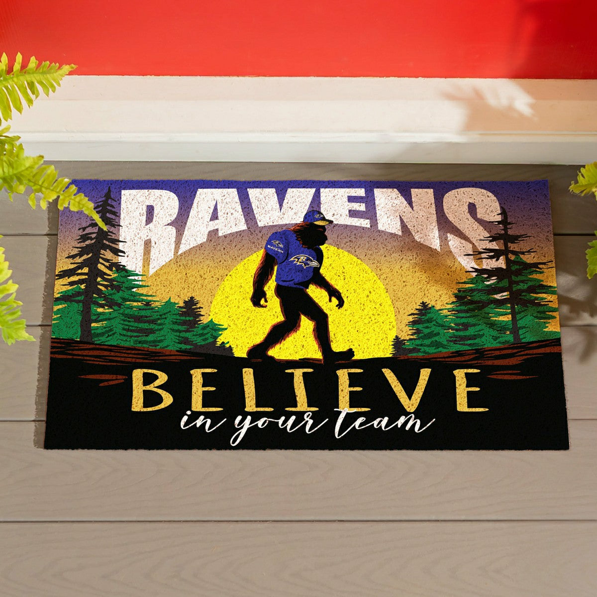 Baltimore Ravens Bigfoot PVC Mat, 28"x16"