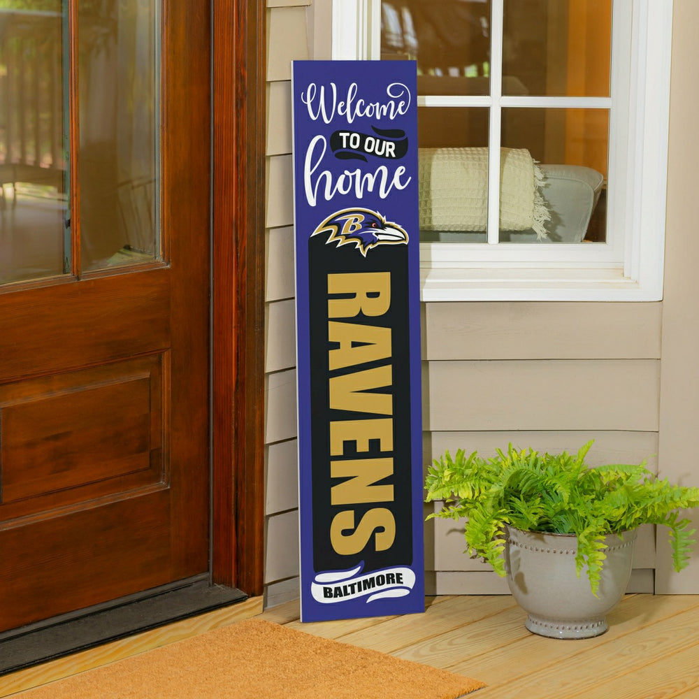 47" Double Sided Leaner, Baltimore Ravens, Halloween