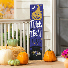 47" Double Sided Leaner, Baltimore Ravens, Halloween
