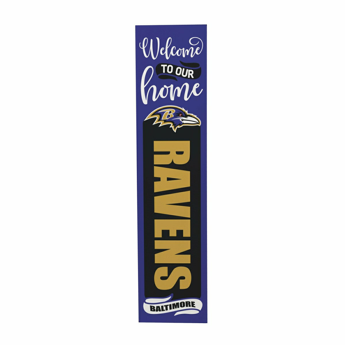 47" Double Sided Leaner, Baltimore Ravens, Halloween