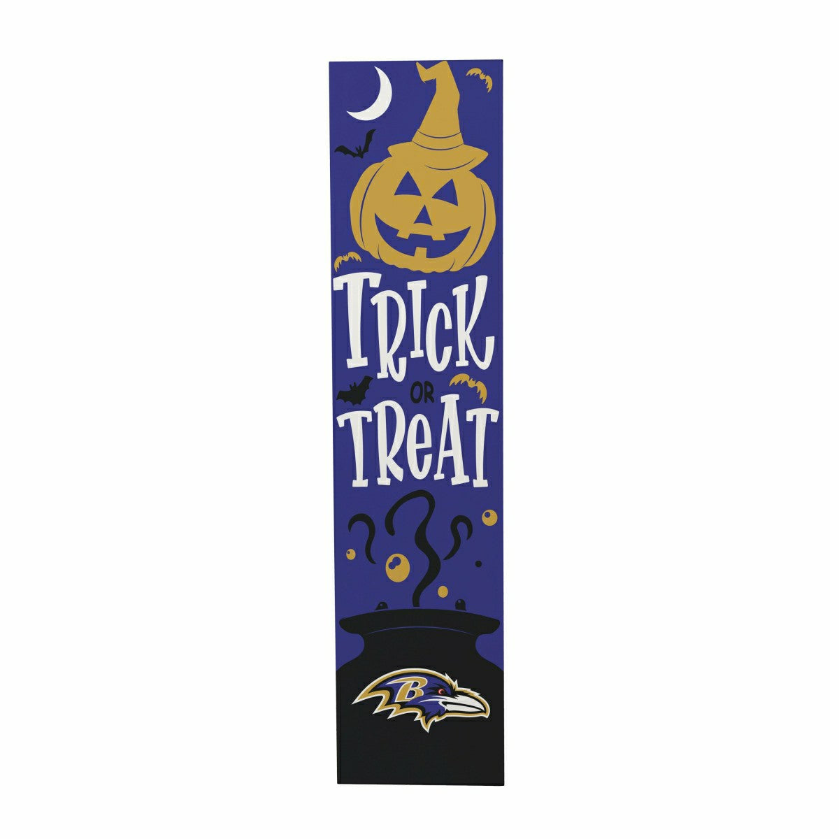 47" Double Sided Leaner, Baltimore Ravens, Halloween