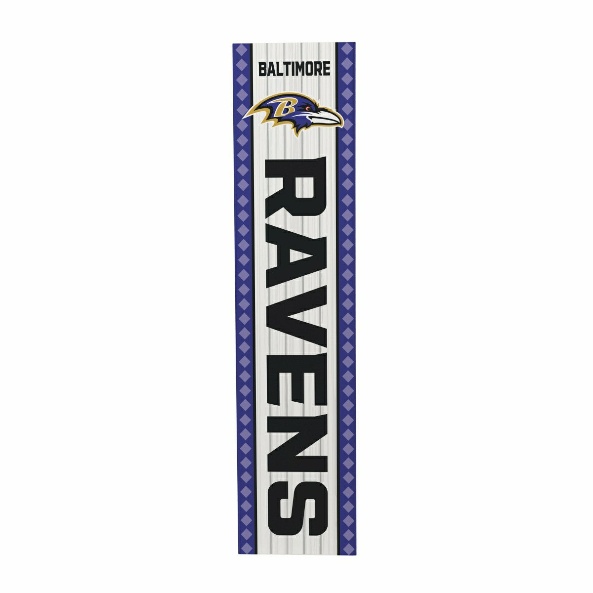 47" Double Sided Leaner, Baltimore Ravens, Christmas