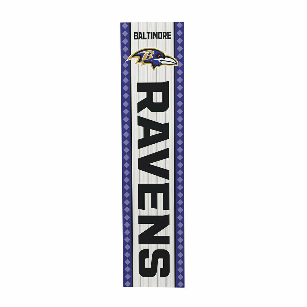 47" Double Sided Leaner, Baltimore Ravens, Christmas
