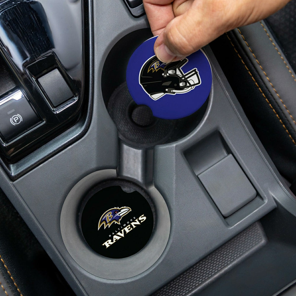 Baltimore Ravens Car Coaster Set, 2pc