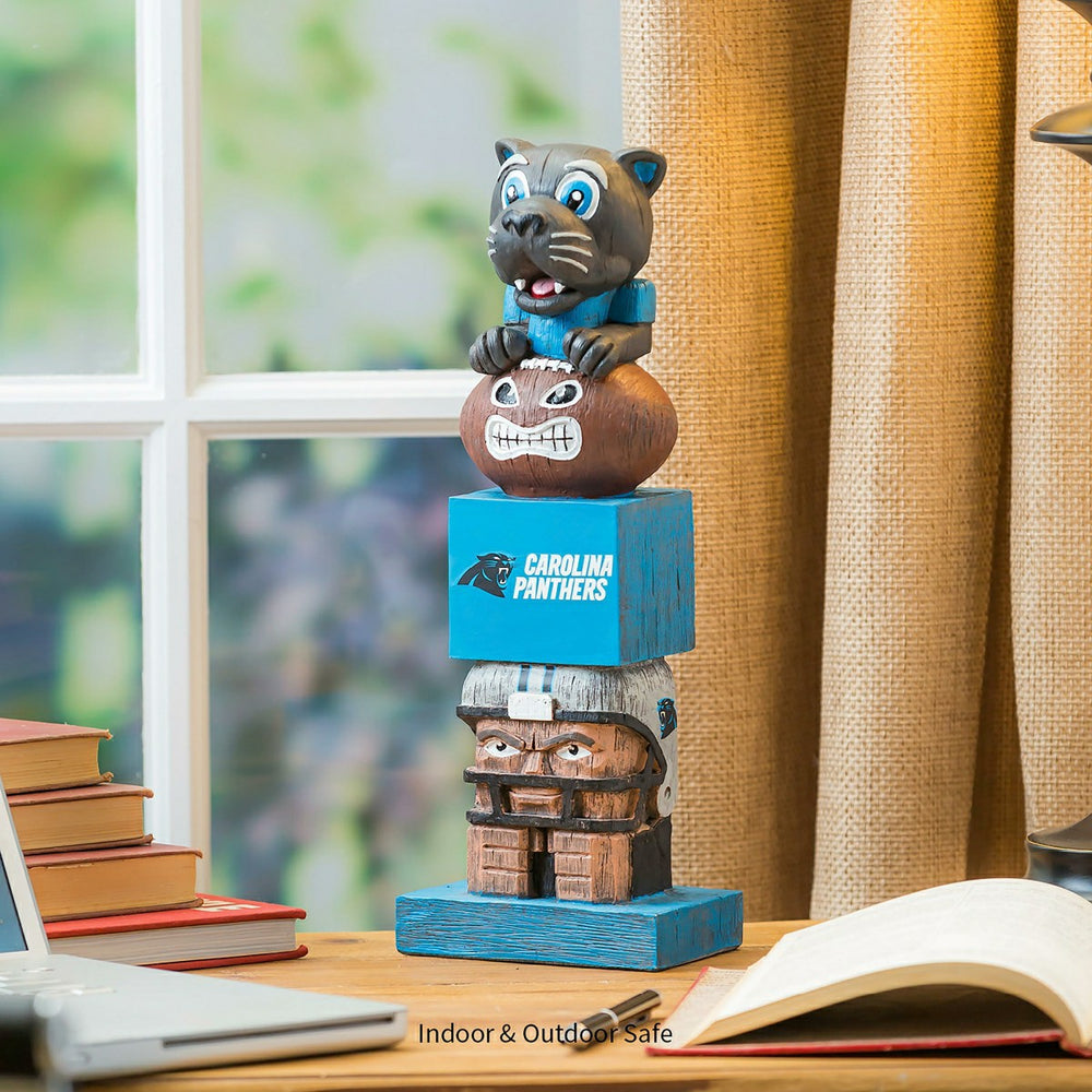 Carolina Panthers Tiki Team Totem Garden Statue