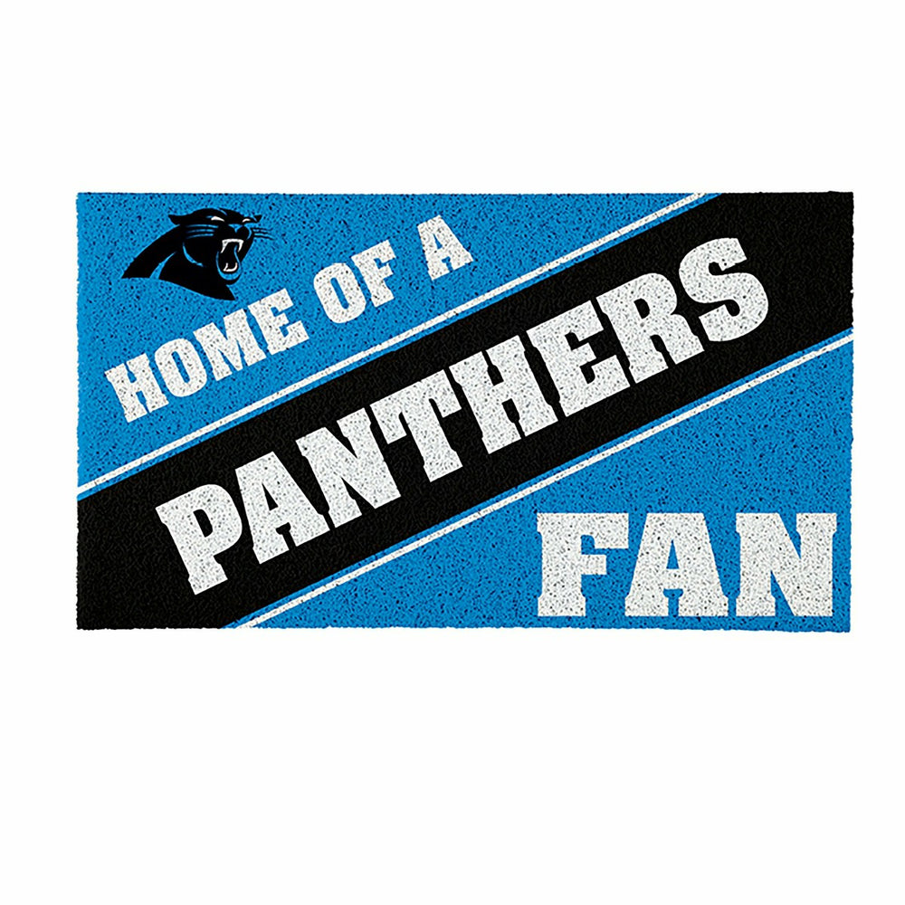 Carolina Panthers, PVC Mat COLOR, Home of a Fan
