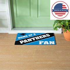 Carolina Panthers, PVC Mat COLOR, Home of a Fan