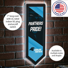 LED Wall Decor, Pennant, Carolina Panthers