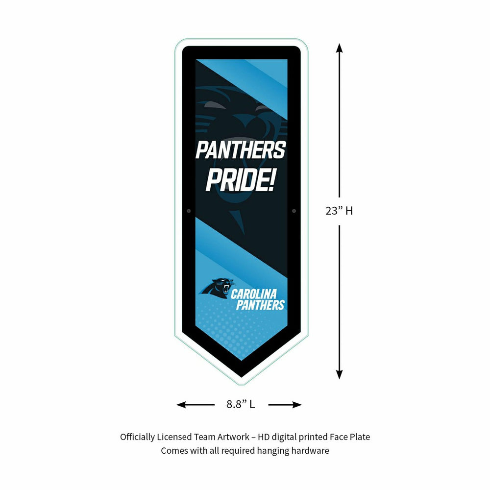 LED Wall Decor, Pennant, Carolina Panthers