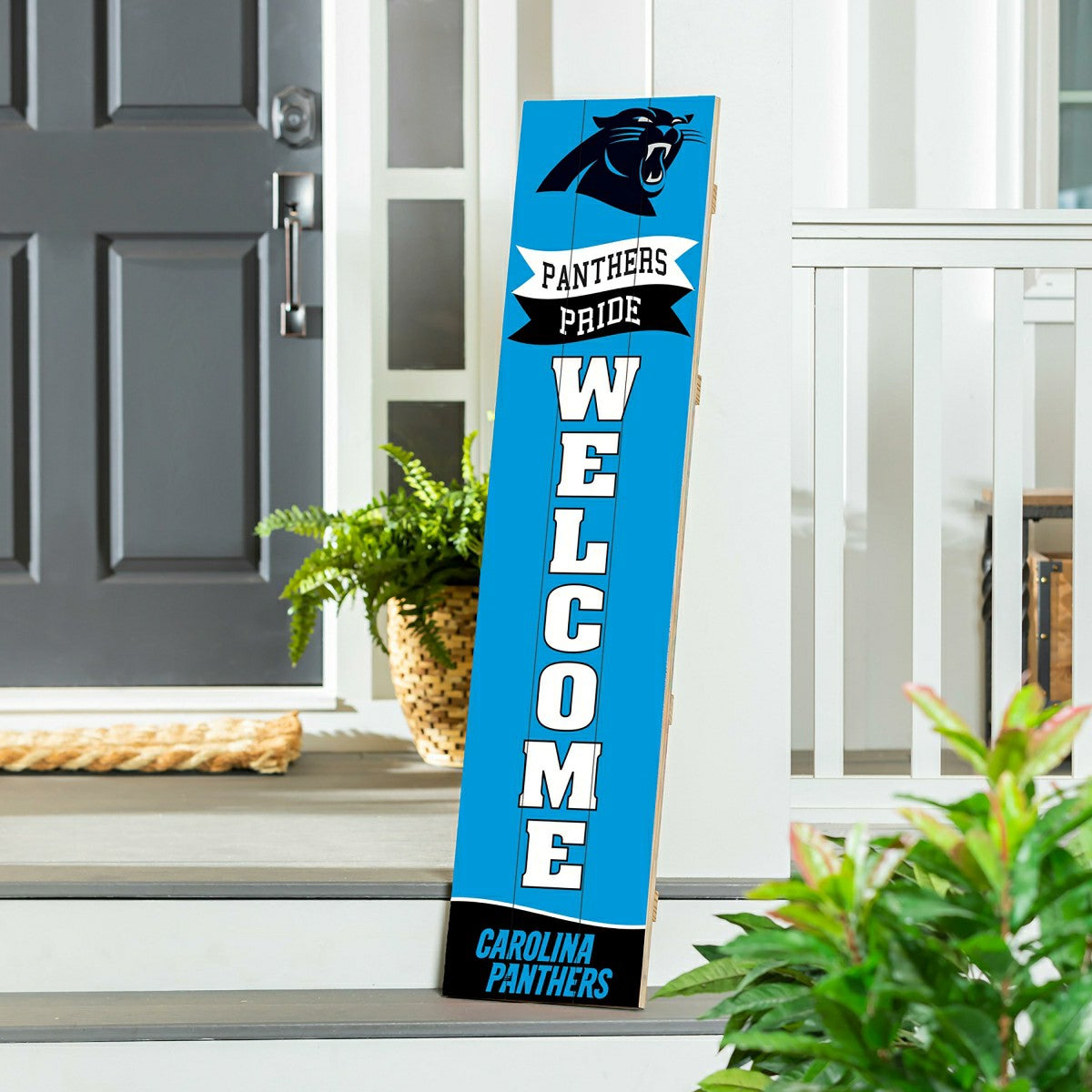 Carolina Panthers Large Single Sided Leaner, 46"