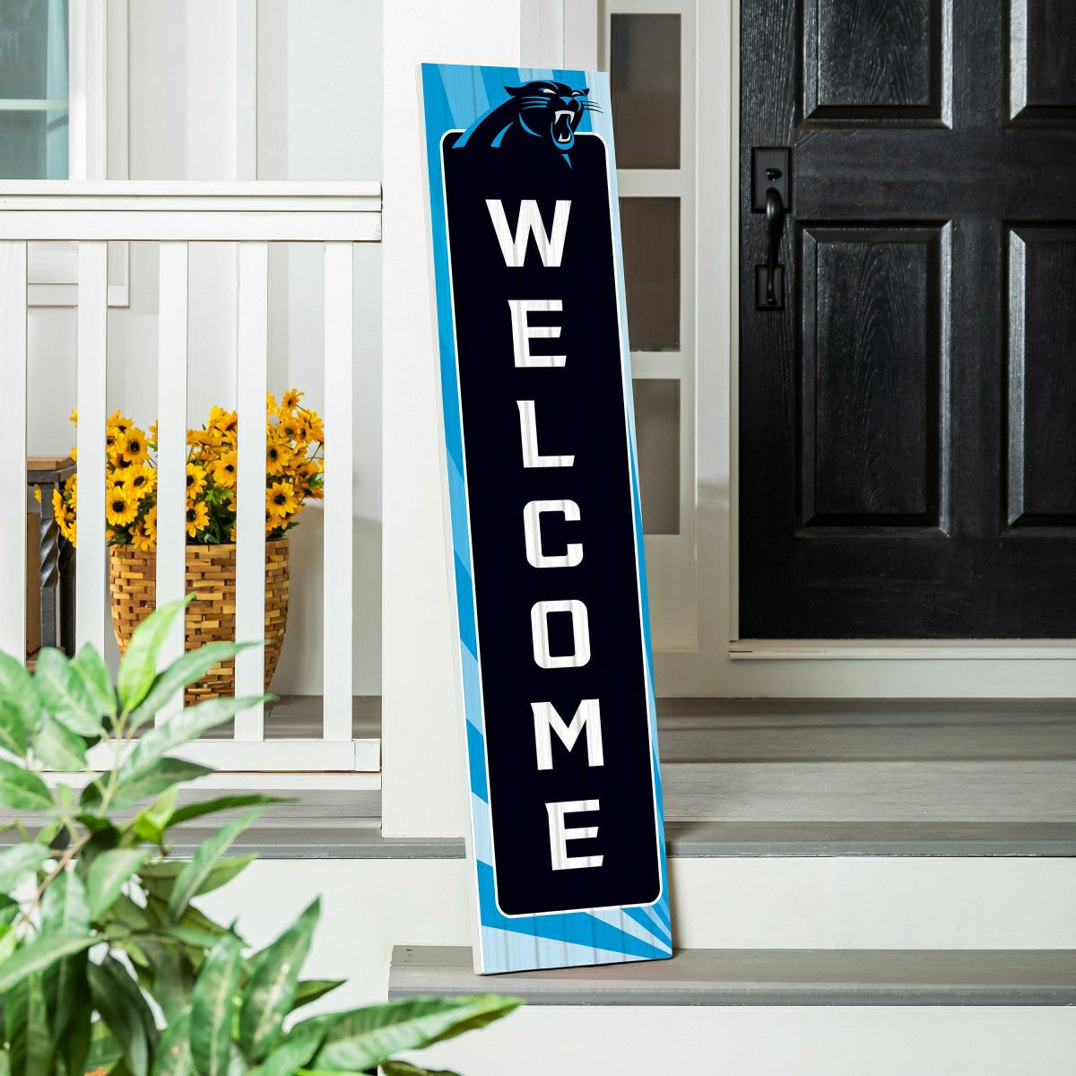 Carolina Panthers Summer Seasonal Single Sided Large Leaner, 46"