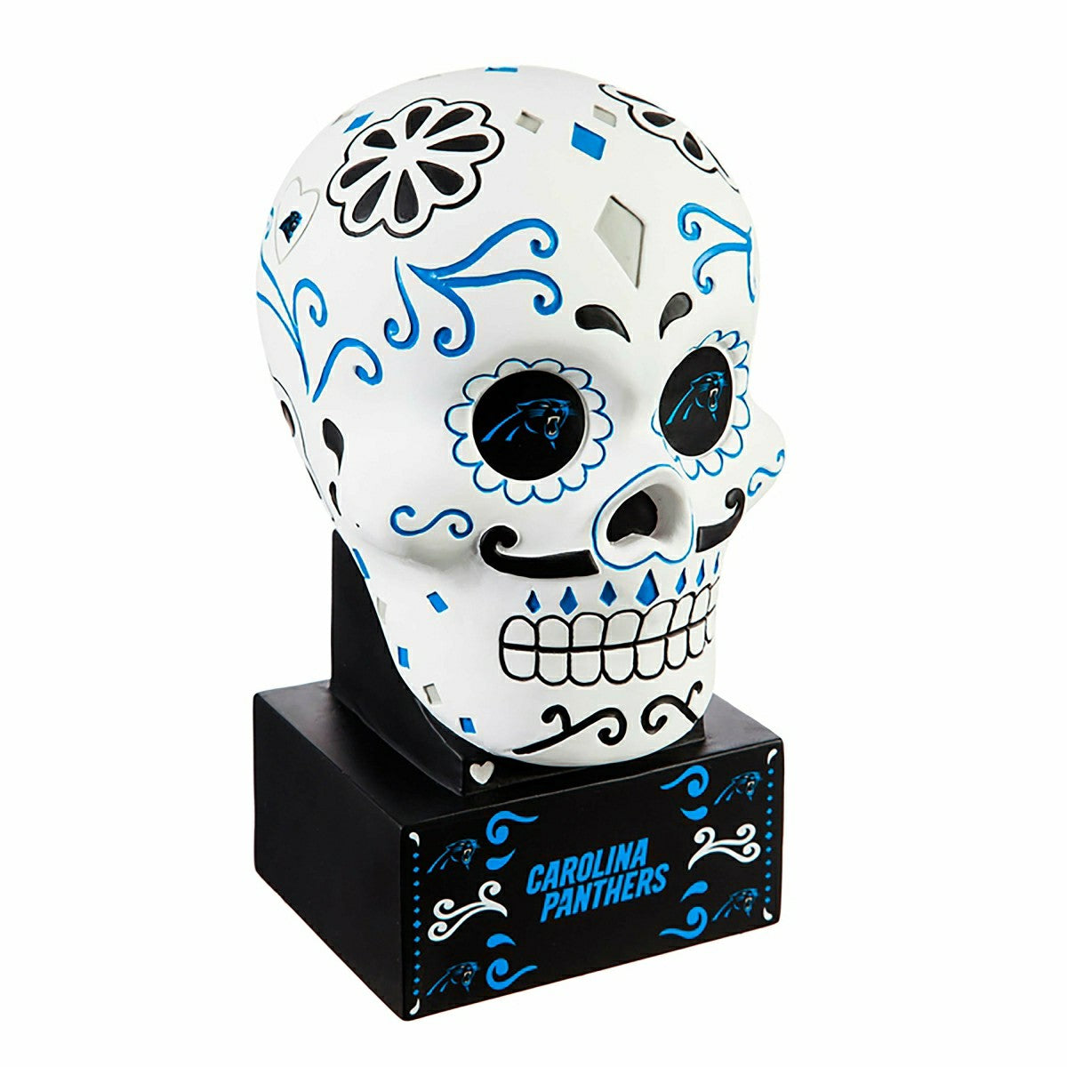 Carolina Panthers Sugar Skull Statue