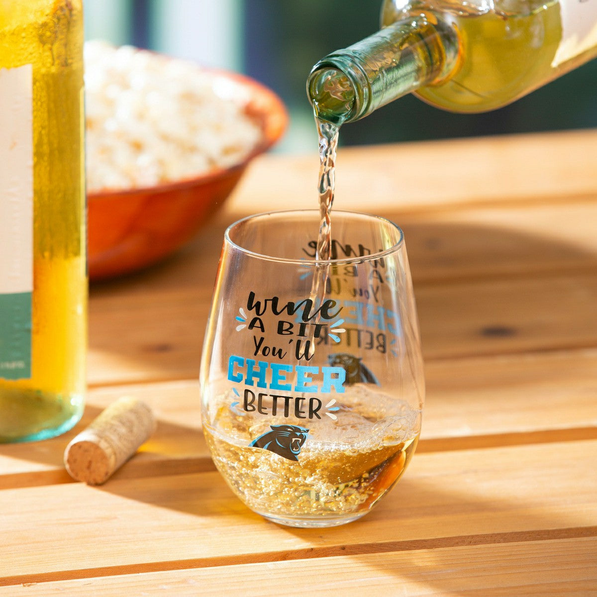 Carolina Panthers, 17oz Boxed Stemless Wine