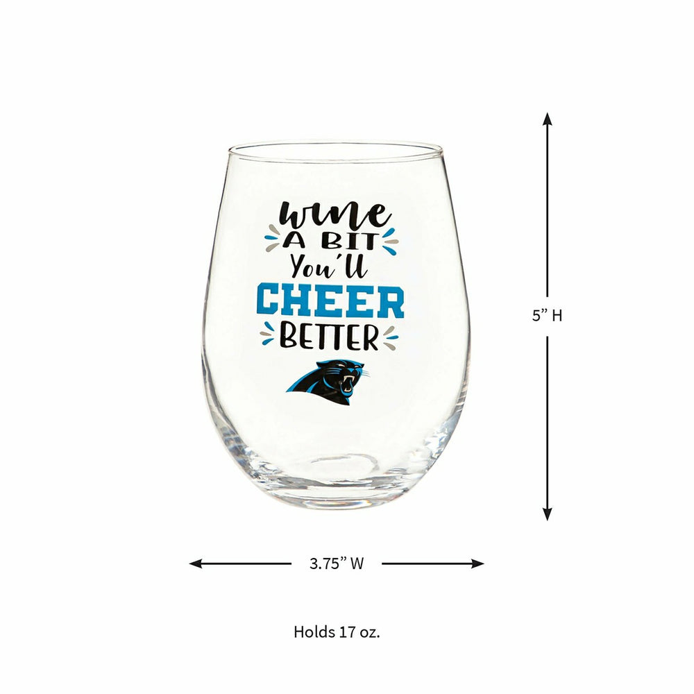 Carolina Panthers, 17oz Boxed Stemless Wine