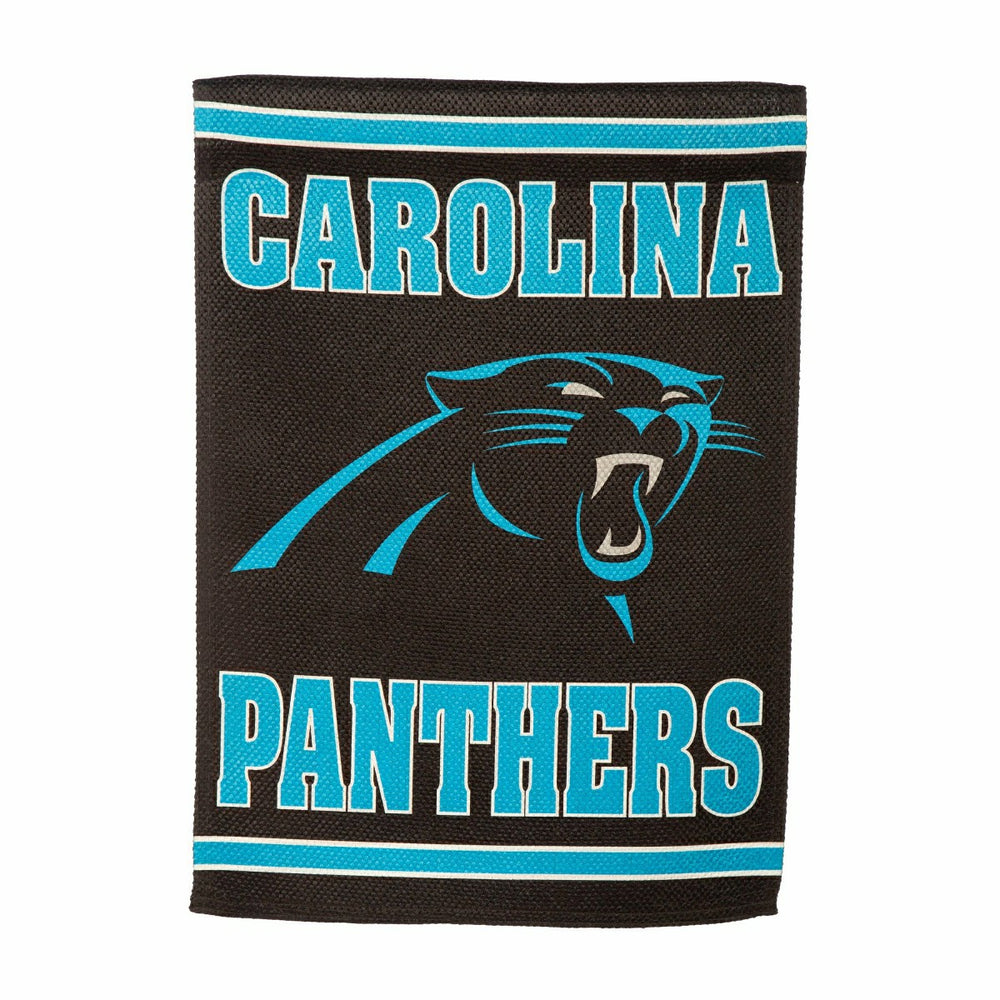 Embossed Suede Flag, GDN Size, Carolina Panthers