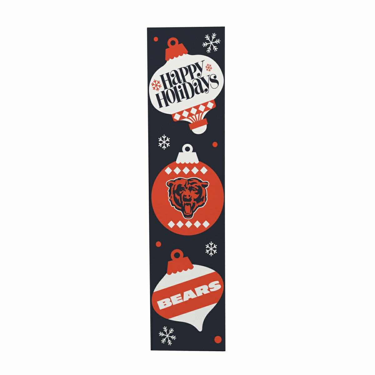 Chicago Bears 47" Double Sided Leaner, Christmas