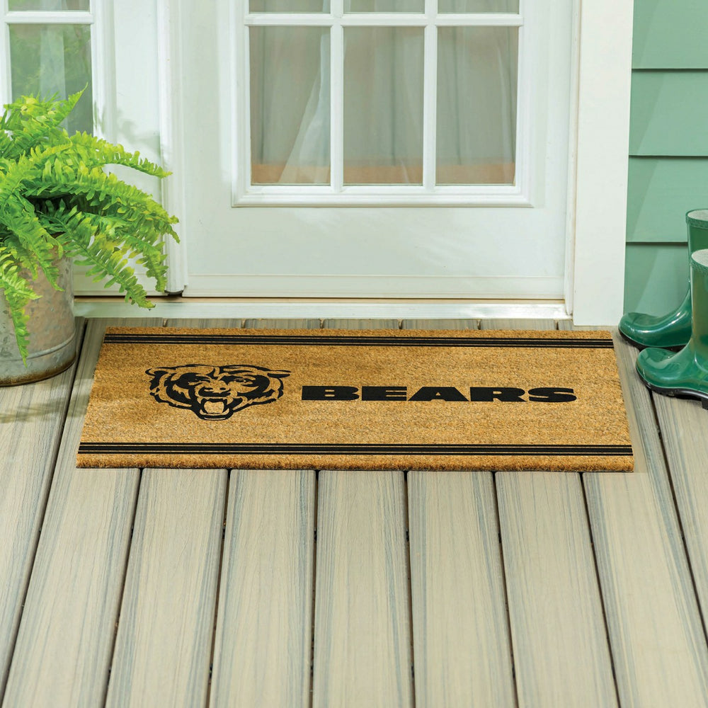 Chicago Bears Large One Color Coir Mat, 36"x24"