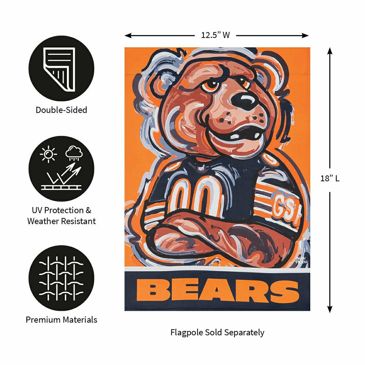 Chicago Bears, Suede GDN Justin Patten