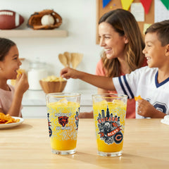 Chicago Bears 16oz Glass pint, Set of 2