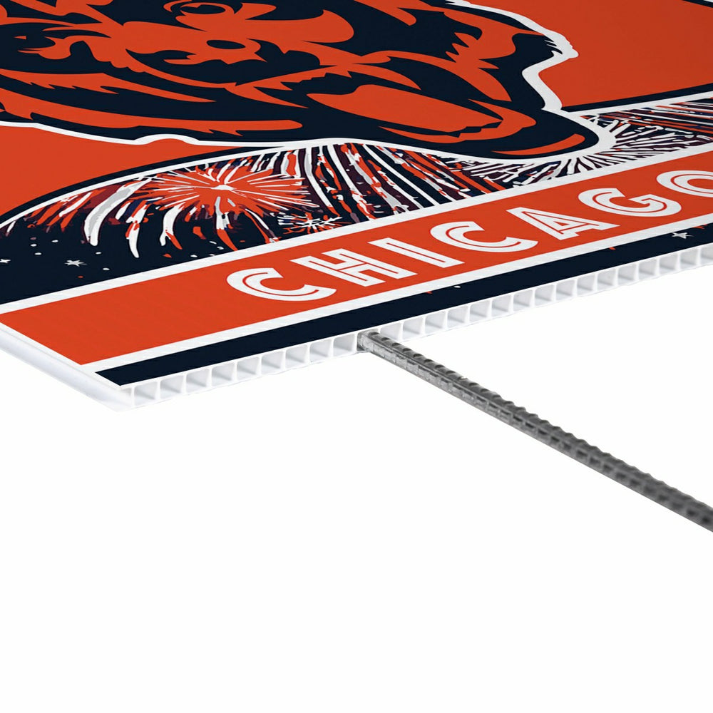 Chicago Bears Yard Sign, Patriotic