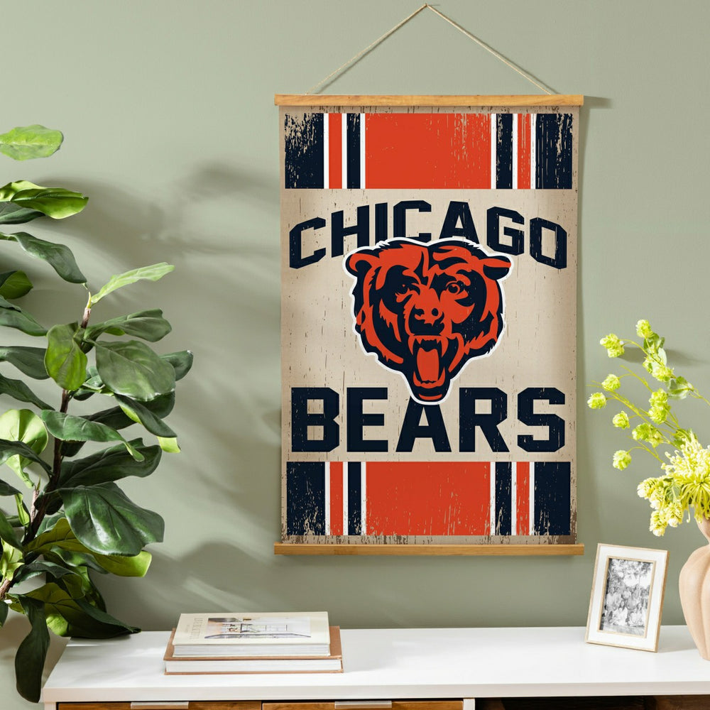 Chicago Bears, Canvas Wall Tapestry, Medium, 36x24