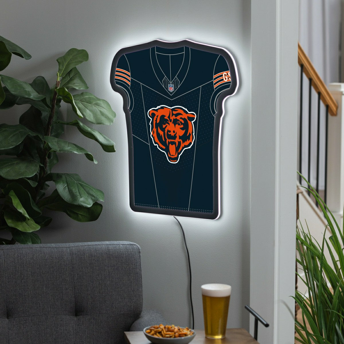 Chicago Bears NFL Football Jersey Edgelite LED Decor